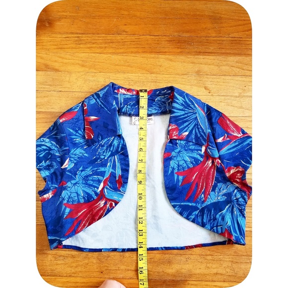 Pinup Couture Malibu Tiki Cropped Bolero/Jacket/Shrug L - Picture 5 of 8